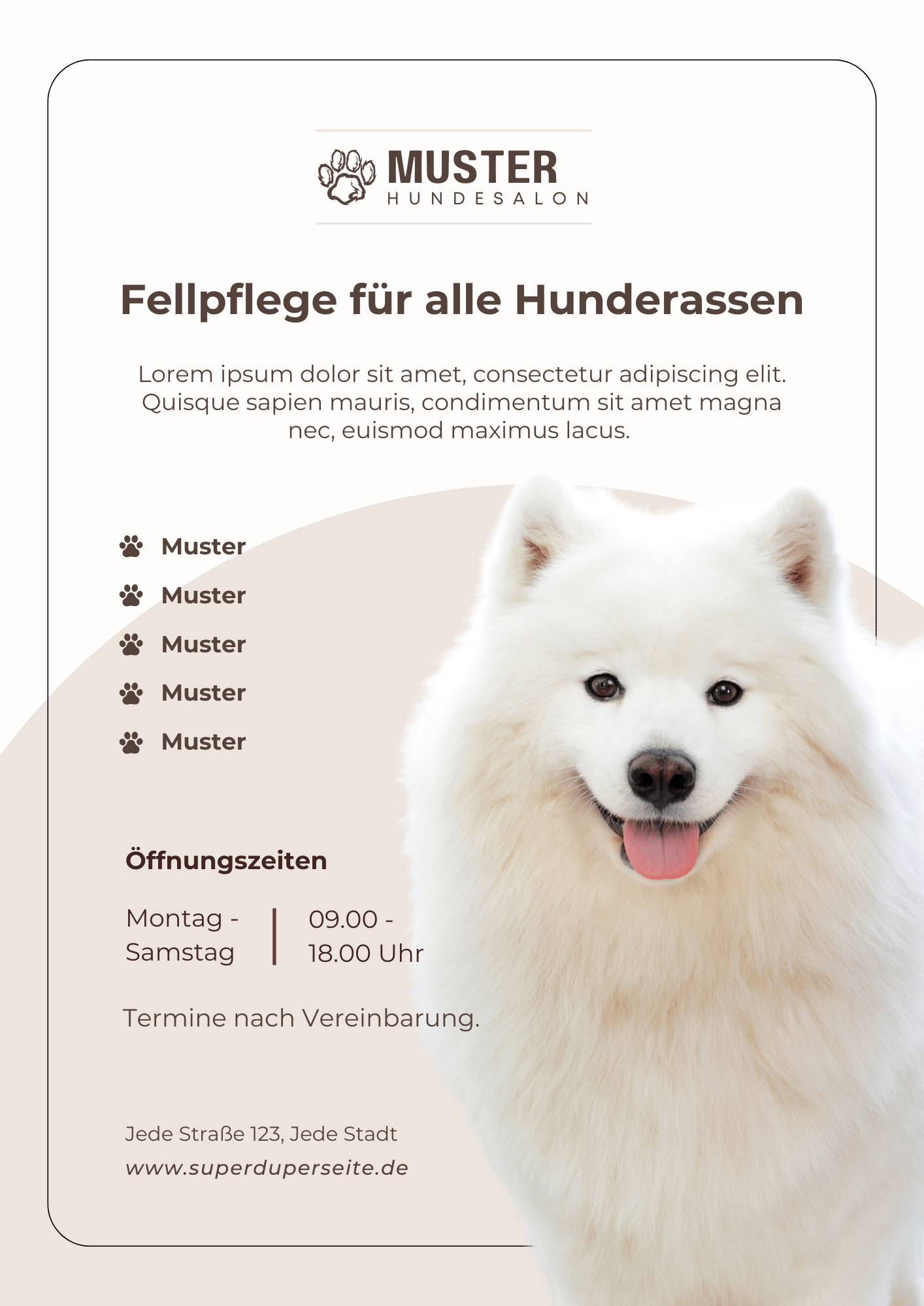 Flyer Beispiel – Hundesalon