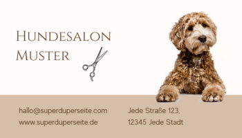 Visitenkarte Beispiel – Hundesalon