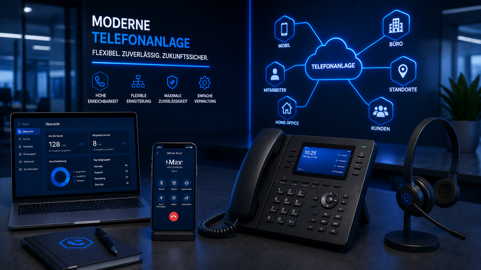 Telefonanlagen & VoIP für Unternehmen Stuttgart – HostingTime
